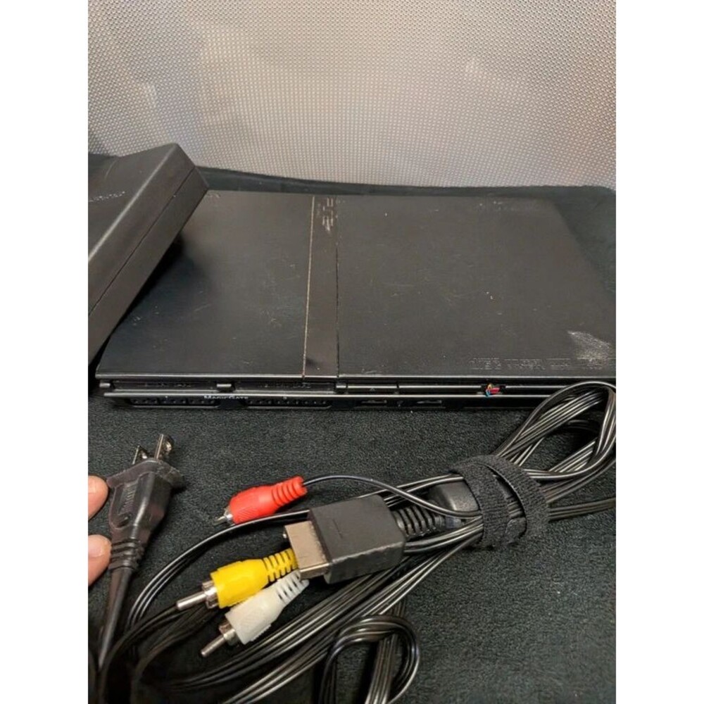 Tested Playstation 2 slim console and cords